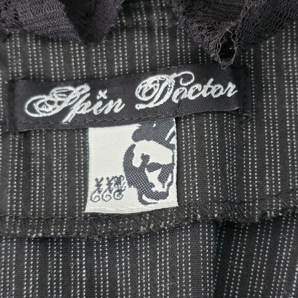 Spin Doctor 2XL Florence Victorian Gothic Steampunk Black Corset Lace Jacket - Picture 10 of 16